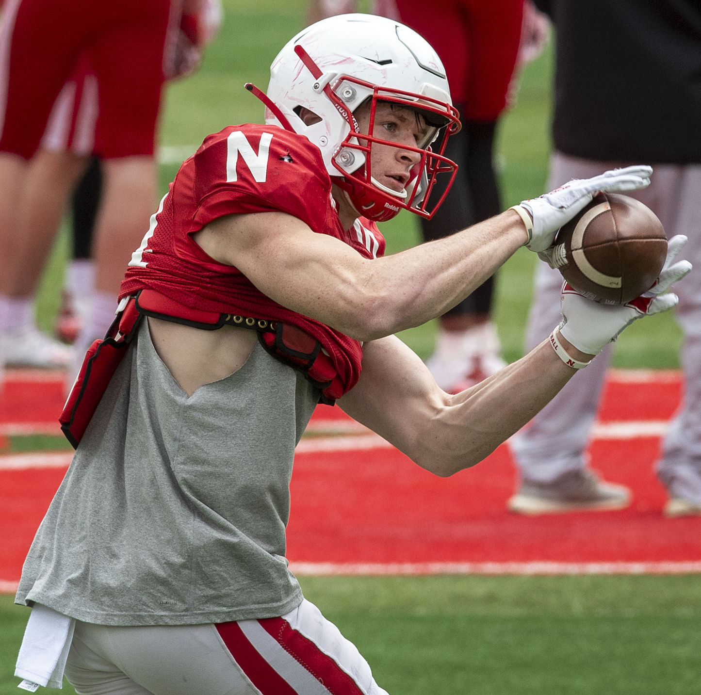Nebraska football practice, 4.17